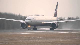 Взлёт Aeroflot Boeing 777-300ER VP-BGB в Емельяново