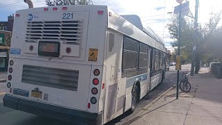 Back in service! '11 NF C40LF 221 on Q26 from Main St/Roosevelt Av to Hollis Court Blvd/Utopia Pkwy