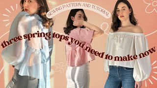 3 Spring Sewing Projects for Beginners + Sewing Patterns | Thrills and Stitches