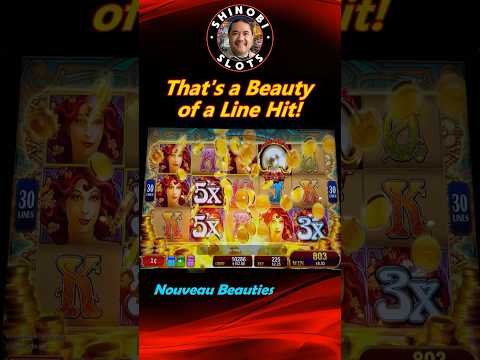 Beauty of a Line Hit in Nouveau Beauties slot by Konami! #shortfeed #shorts #shinobislots