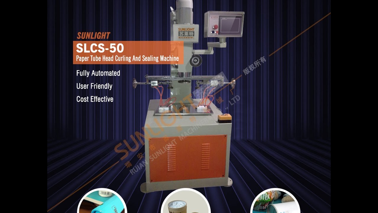 Automatic Composite Can Cardboard Paper Core Can Tube Rolled End Edge Curling Machine