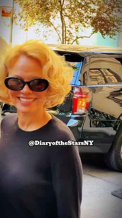 Pamela Anderson looking fabulous this week in NY #beautiful  #nyc #beauty #pamela #newyork  #actress