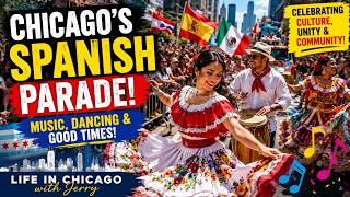 The Party Never Stops! Chicago Spanish Parade 2026 | Music, Dancing & Great Vibes