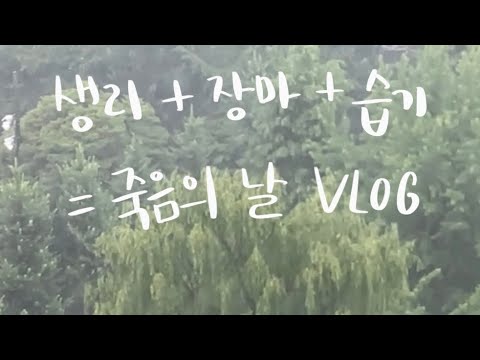 장마 + 습기 + 생리 = 죽음의 날