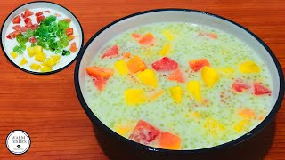 Easy Fruit Sago Dessert | Reduce body heat | Best Summer drink