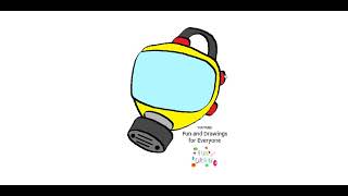How to draw a firefighter mask