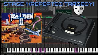 [Deflemask] Raiden II Stage 1 Theme MegaDrive Remix (Repeated Tragedy)