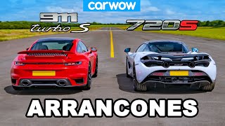 Porsche 911 Turbo S vs McLaren 720S: ARRANCONES