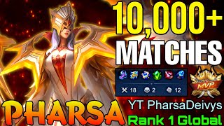 No Mercy 18 Kills Pharsa Insane 10,000+ Matches -  Top 1 Global Pharsa by YT PharsaDeivys - MLBB