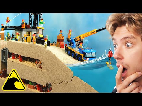 Reacting To Lego Mine Flood Disaster Tsunami