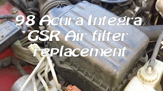 1994-2001 Acura Integra GSR engine air filter replacement