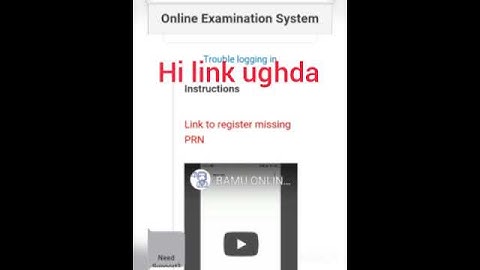 Failed. your prn/username is missing or invalid as per the university data.register prn