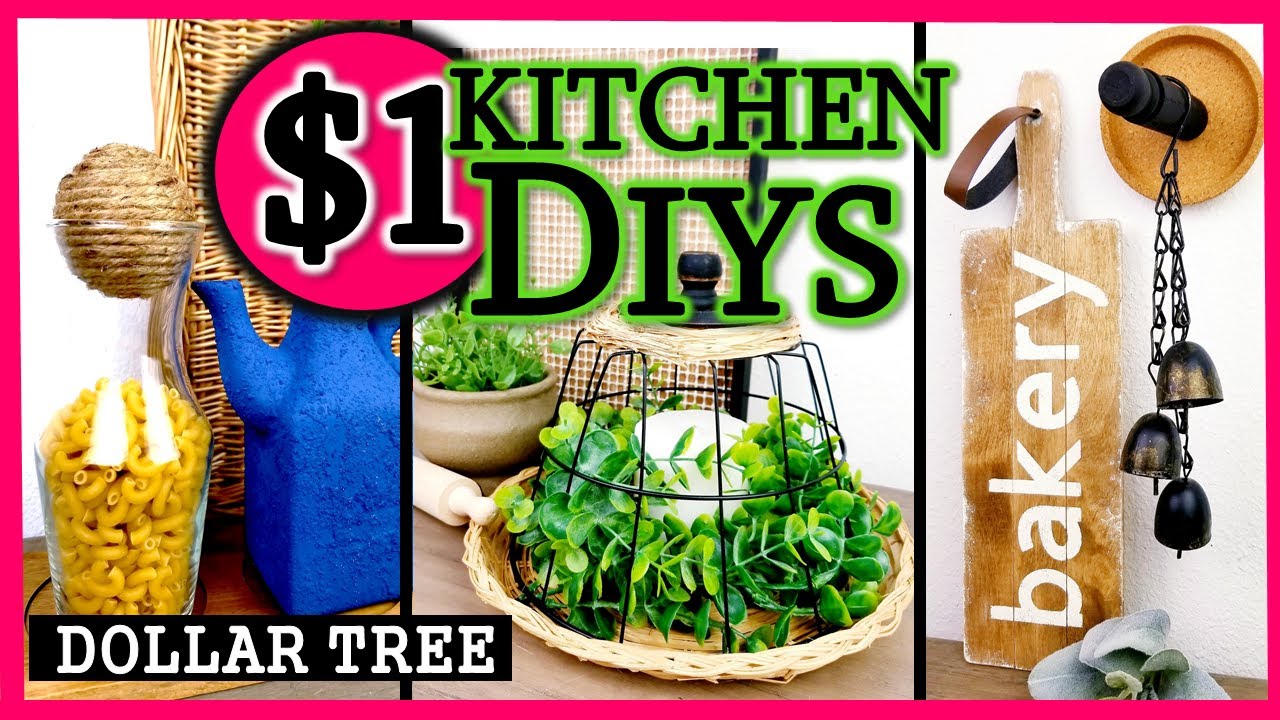 NEW* DOLLAR TREE KITCHEN DIY IDEAS MODERN FARMHOUSE KITCHEN DECOR