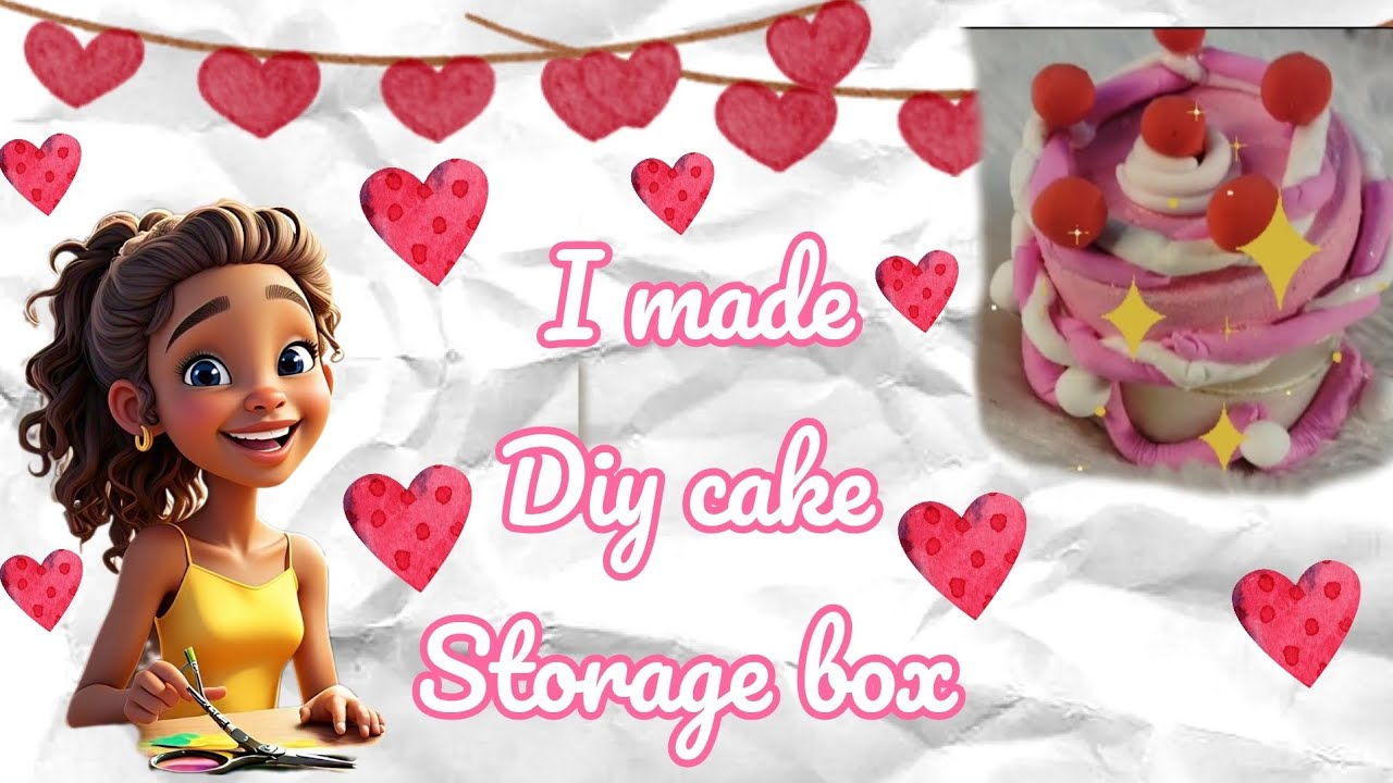 I made diy cake storage box 