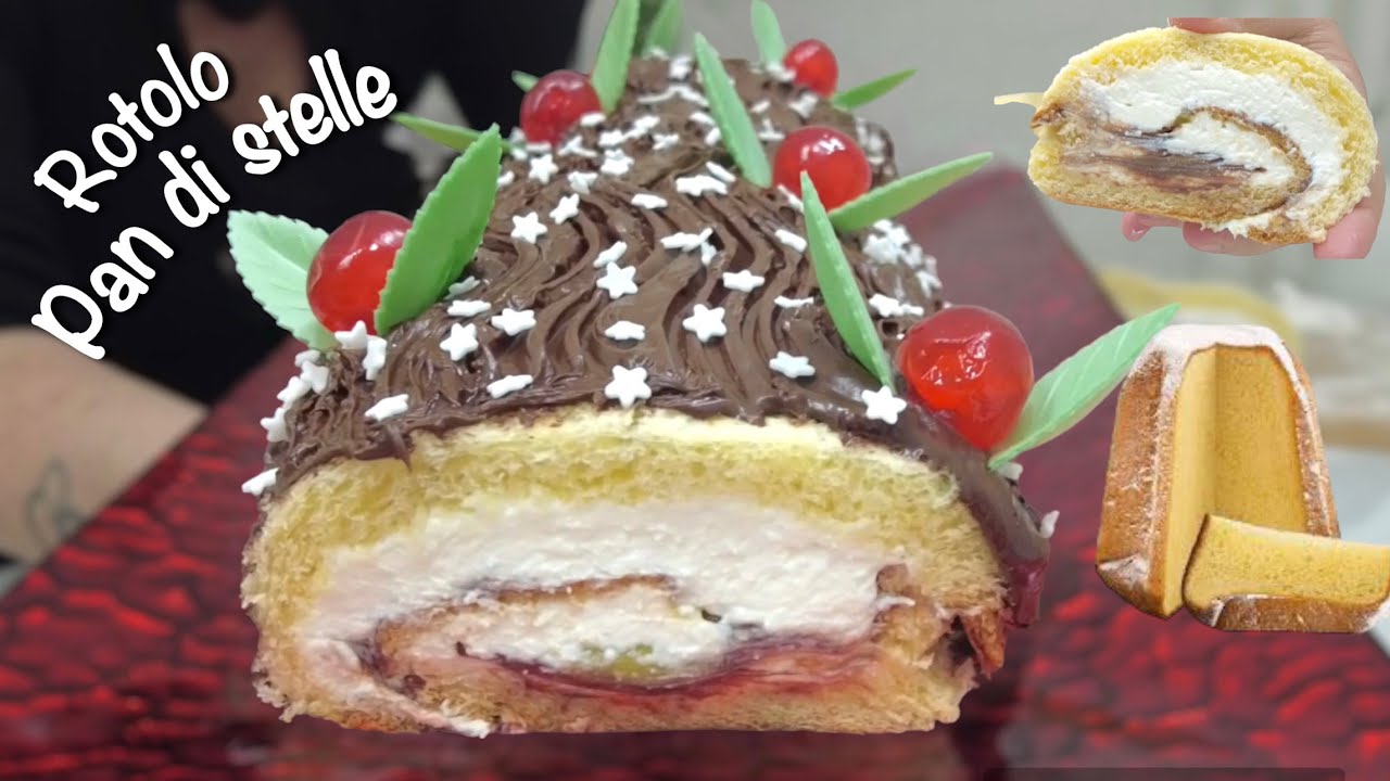 ЗВЕЗДНЫЙ ПАН РОЛЛ с Пандоро без приготовления ВЕСЬ ХОЛОДНЫЙ десерт Бефана