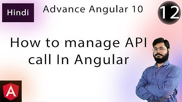 Create the dynamic code for API call using angular service in Hindi | How to use services for API
