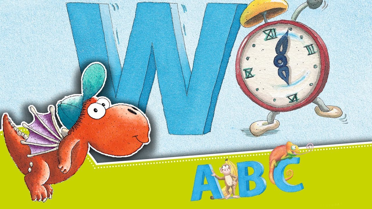 Der kleine Drache Kokosnuss und die Buchstaben: W – Alphabet lernen – Lernvideo für Kinder