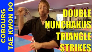 Double Nunchucks For Beginners  - Triangle Strikes