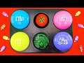 Oddly Satisfying Video | Make Yummy Candy & Glitter Slime in Black Color Tray with Fruits ASMR