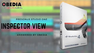 Get Started with Studio One: Inspector Overview in PreSonus Studio One