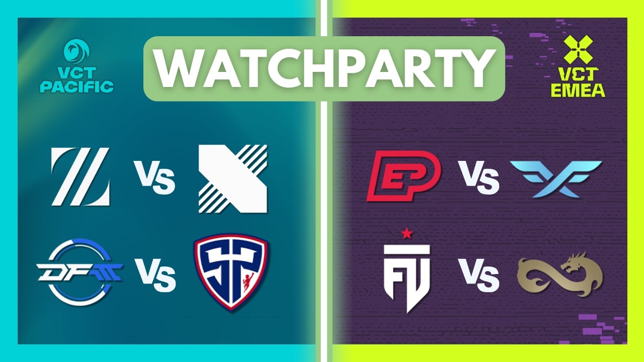 ZETA vs KRX & DFM vs SP | EP vs FF & FUT vs EF | VCT Pacific & EMEA Stage 2 - Play-Ins | !patreon