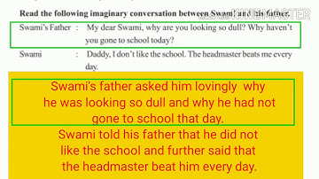 Reported speech - Direct and Indirect speech, 9th class English unit-3 Grammar