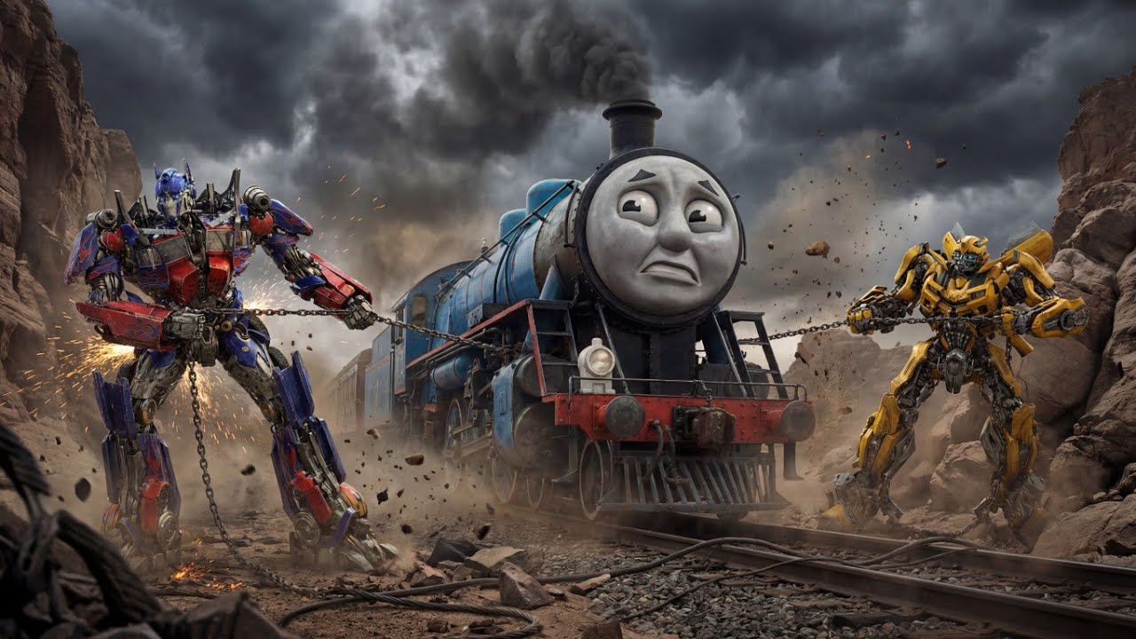 Optimus Prime & Bumblebee Rescue Rusted Thomas Train | Full Restoration Step By Step