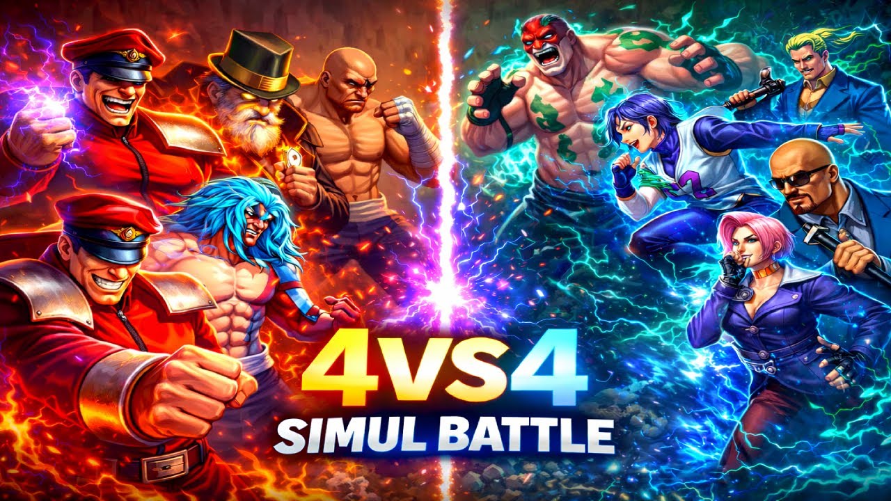 BISON/G/SAGAT/GILL VS RAIDEN/YURI/MATURE/MR.BIG 4VS4 IKEMEN GO MAKE EVERYTHING