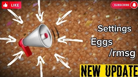 📣NEW UPDATE SETTINGS, EGGS, RMSG IN MULTICRAFT!!!
