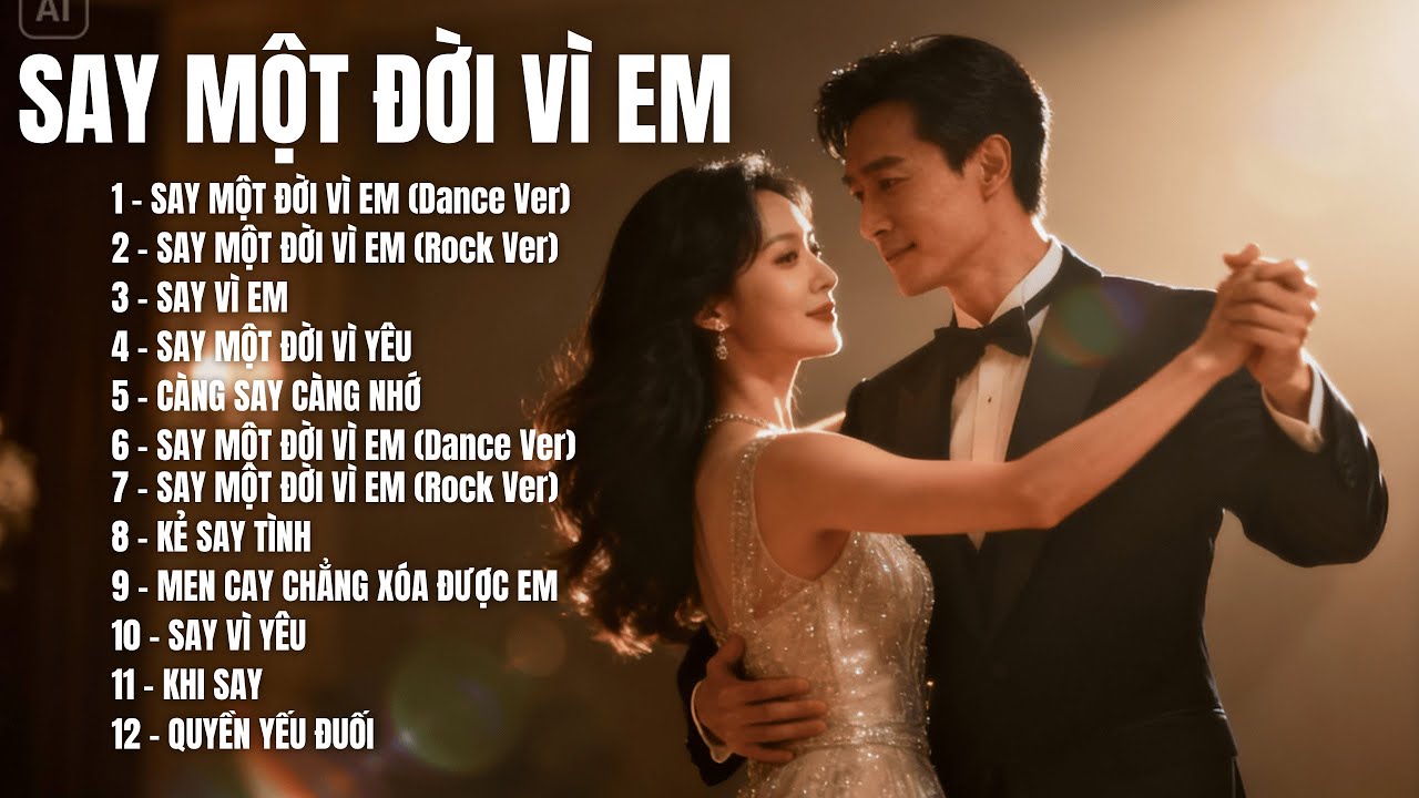 SAY MỘT ĐỜI VÌ EM – Album 12 Ca Khúc Say Tình, Ballad Buồn, Khi Trái Tim Không Còn Tỉnh Táo