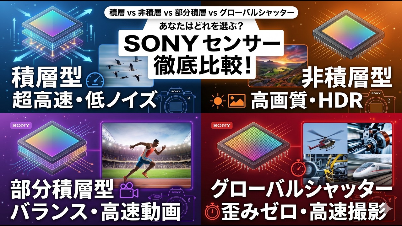 【比較】センサー構造別!解像度&画質比較テスト