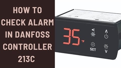 How to Check Alarm in Danfoss Controller 213c #technician #engineering #views #danfoss #kakuliaircon
