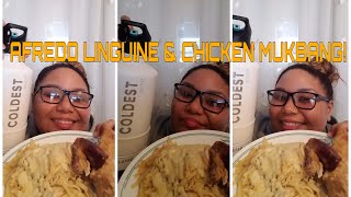 ALFREDO LINGUINE ??| ROTISSERIE CHICKEN | MUKBANG!| EATING SHOW! ?