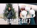 VLOGMAS DAY 7 | trying holiday starbucks drinks with my sister!