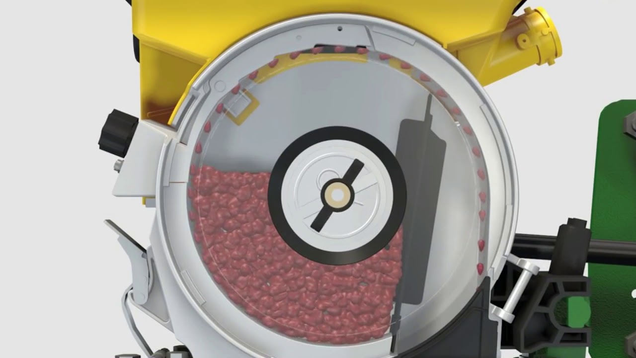 Mostrando o controle de cada linha da plantadeira - Demonstração John Deere