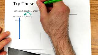 Solving Equations with the Distributive Property