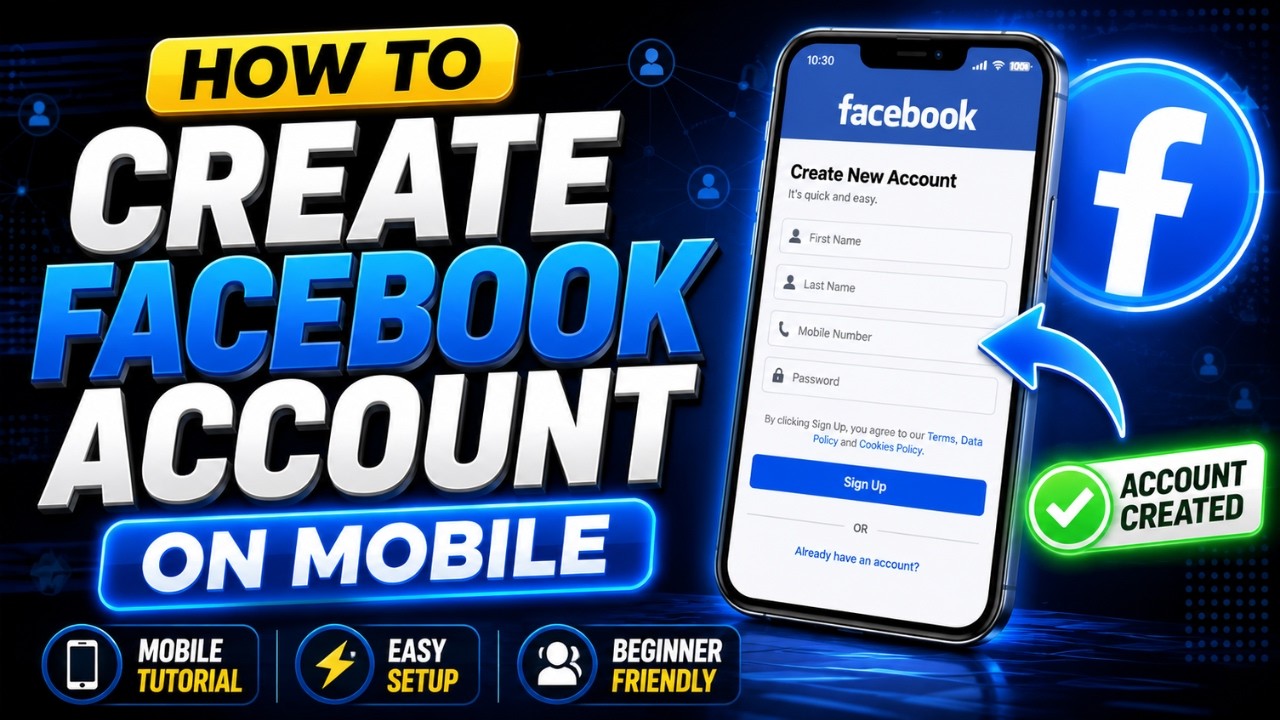 How To Create Facebook Account In Mobile | Create FB Account | Facebook ...