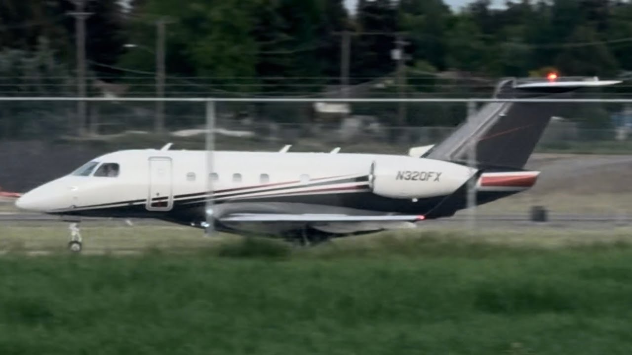 Flexjet Embraer 545 Praetor 500 Takeoff From Idaho Falls [N320FX] - YouTube