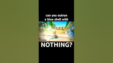 outrunning a blue shell with nothing in mario kart #mario #mariokart #mk8dx #nintendo