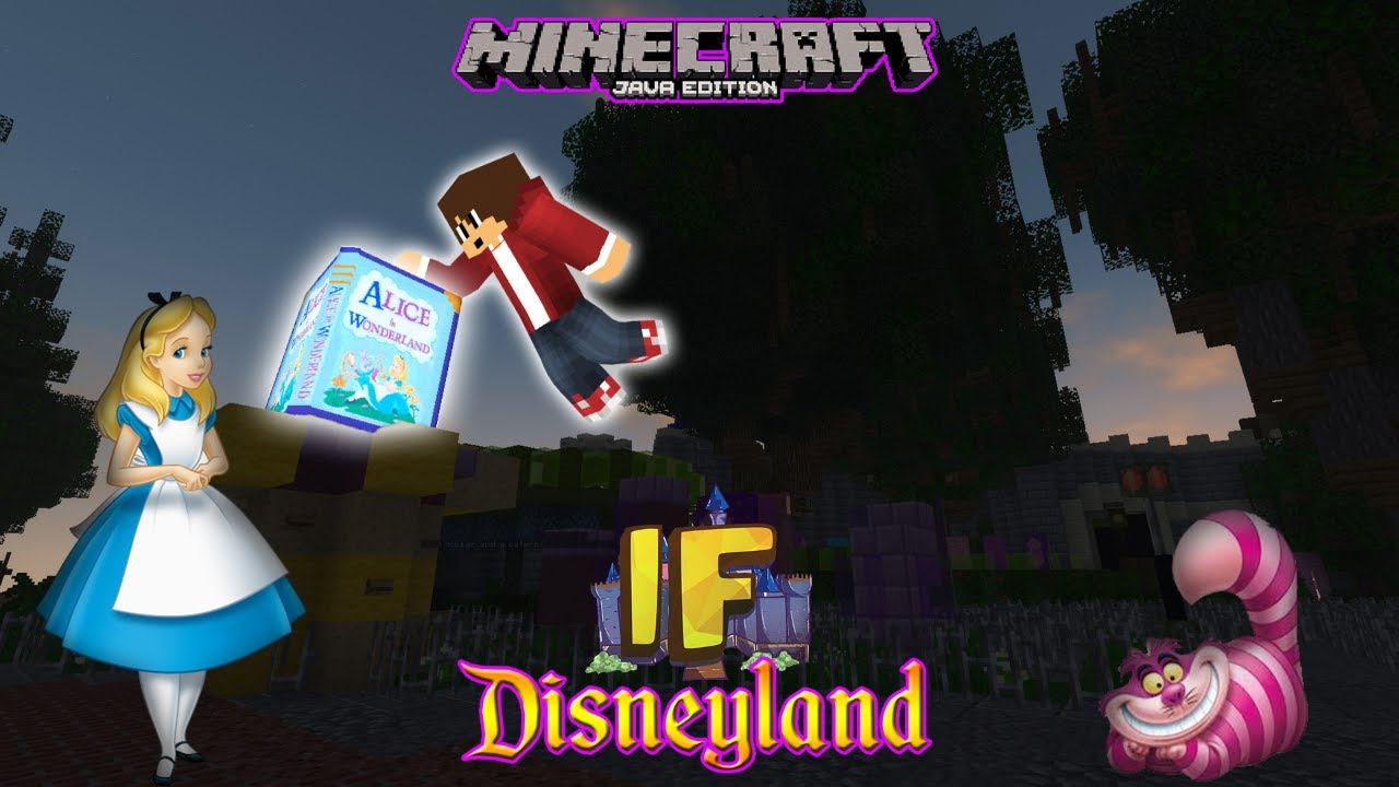Minecraft Imagineering Fun Disneyland - Alice in Wonderland Ride