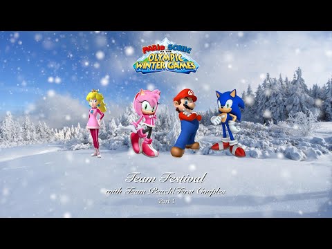 Mario & Sonic at the Olympic Winter Games Team Festival (Team Peach) Part 1