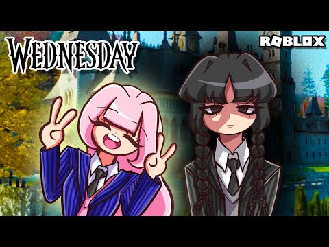 Going to Nevermore Academy with Wednesday! | Roblox | Nevermore Story