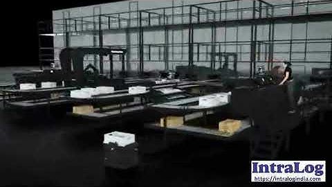 AS/RS AKL Small Parts Warehouse Order Fulfillment With 2D Miniload Shuttles