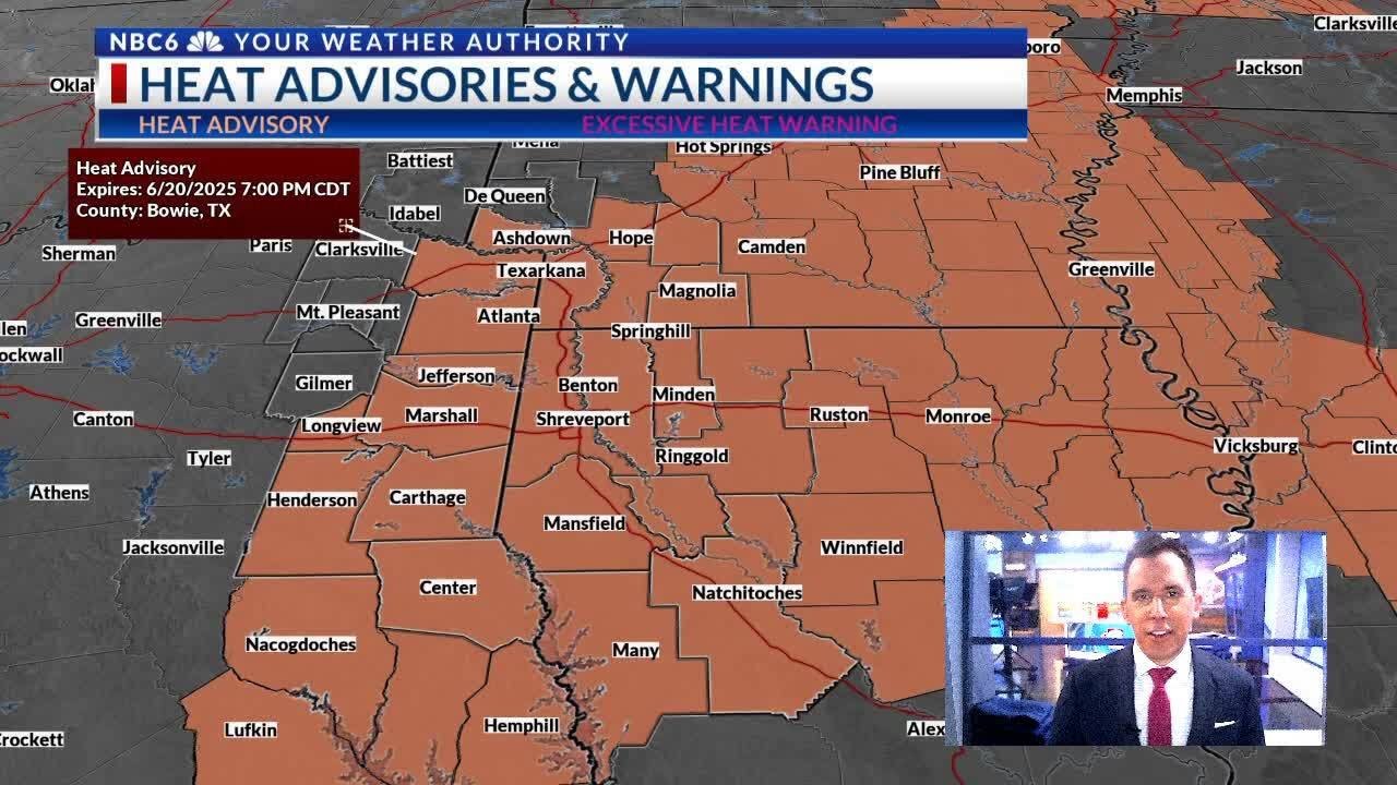Heat Advisory in effect as heat intensifies going into the weekend ...