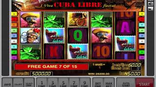 Max Bet Game On The Free Spin Bonus - Cuba Libre Slot screenshot 1