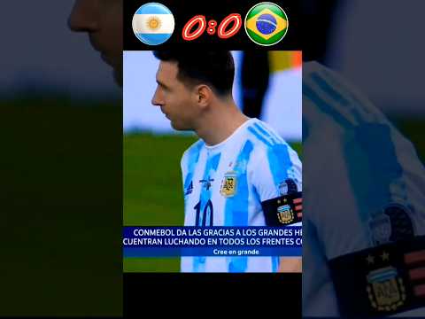 Argentina vs Brazil 2021 copa america final highlights #football #youtubeshorts #messi #neymar #copa