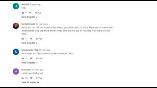 My snowboarding skillz - https://youtu.be/lealtgu_pbm in this video i
go to the comment section second (which is skillz)...