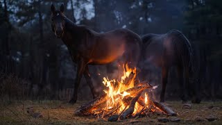 Horseback Riding in Nature | Cinematic Horse Short Film | Peaceful No Talking