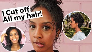 MY BIG CHOP VIDEO!! Cutting off My Heat Damage!! (2018)