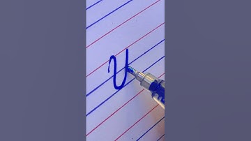 Letter U #cursivewriting #abc #abcd #abcwriting
